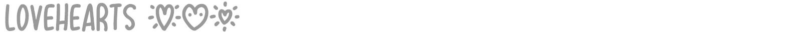 Lovehearts font preview